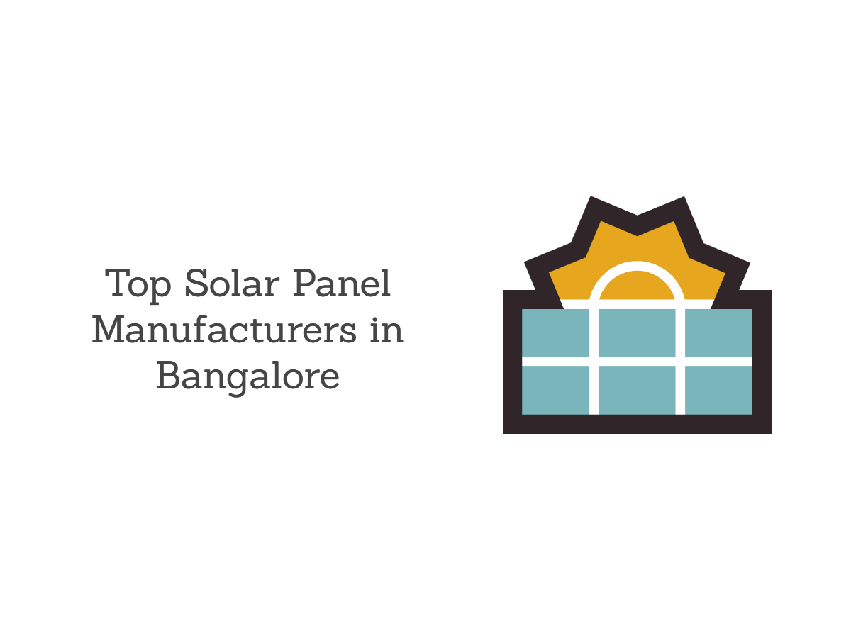 top solar panel manufacturers in bangalore