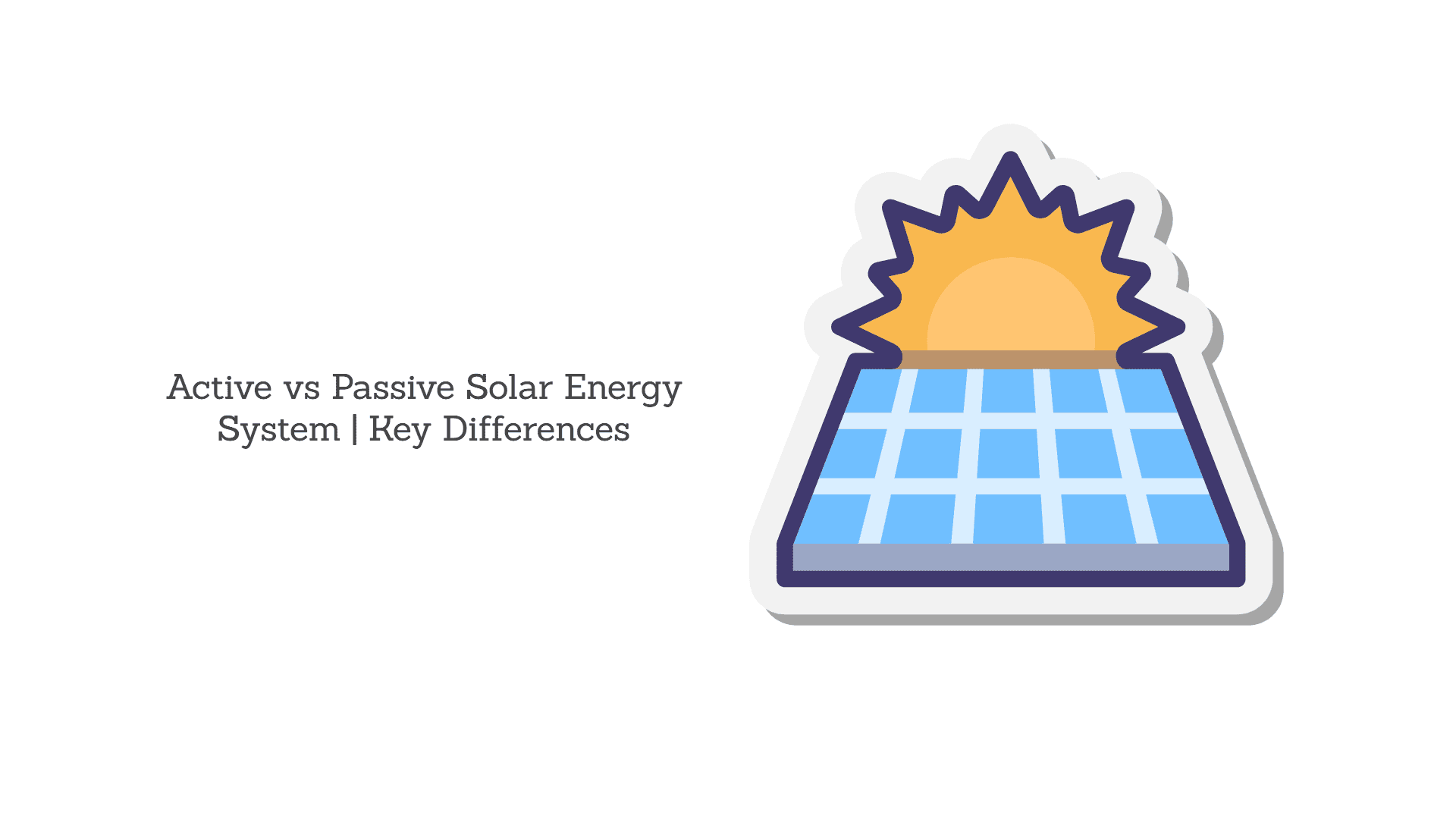 active vs passive solar energy system