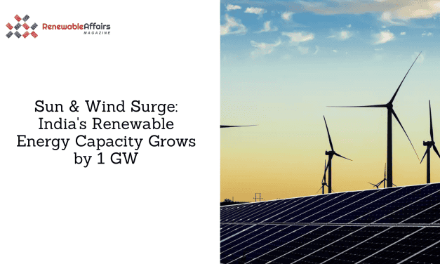 Sun & Wind Surge: India’s Renewable Energy Capacity Grows by 1 GW