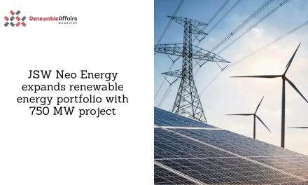 JSW Neo Energy expands renewable energy portfolio with 750 MW project