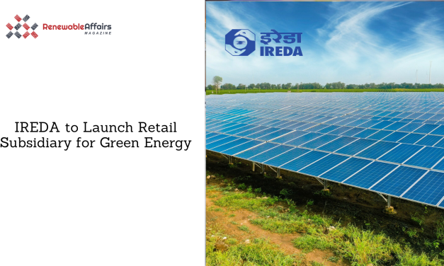 IREDA to Launch Retail Subsidiary for Green Energy