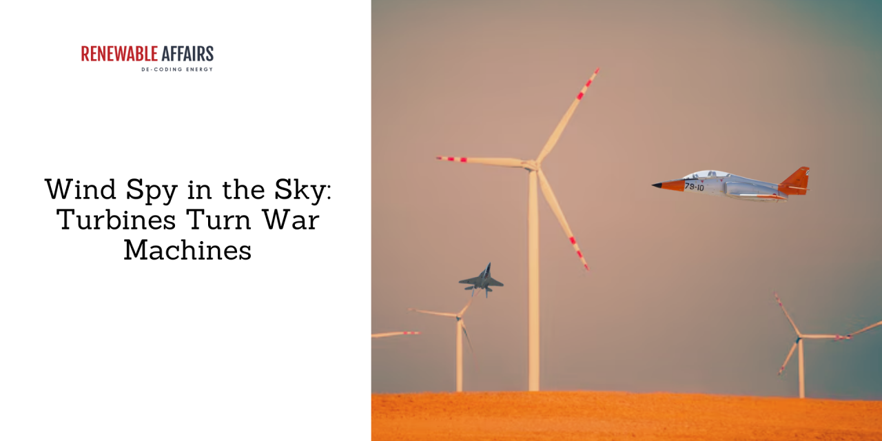 Wind Spy in the Sky: Turbines Turn War Machines