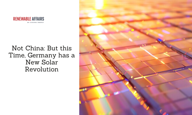 Not China: But this Time, Germany has a New Solar Revolution