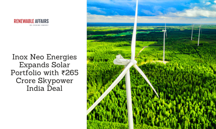 Inox Neo Energies Expands Solar Portfolio with ₹265 Crore Skypower India Deal