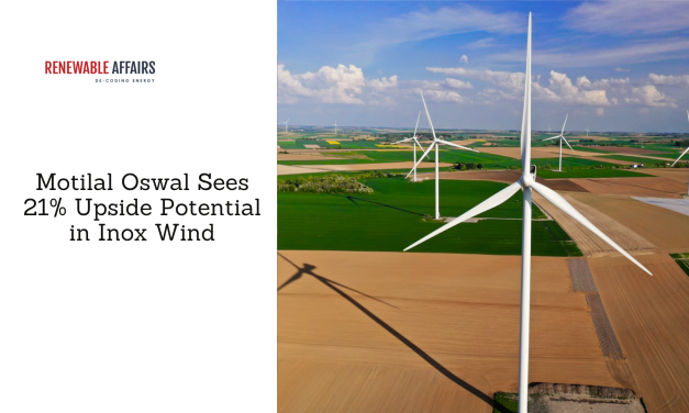 Motilal Oswal Sees 21% Upside Potential in Inox Wind