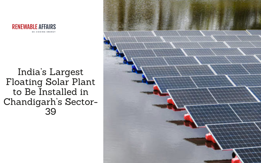 India’s Largest Floating Solar Plant to Be Installed in Chandigarh’s Sector-39