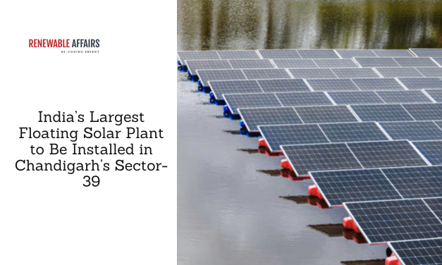 India’s Largest Floating Solar Plant to Be Installed in Chandigarh’s Sector-39