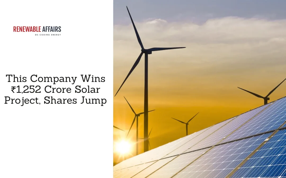 This Company Wins ₹1,252 Crore Solar Project, Shares Jump
