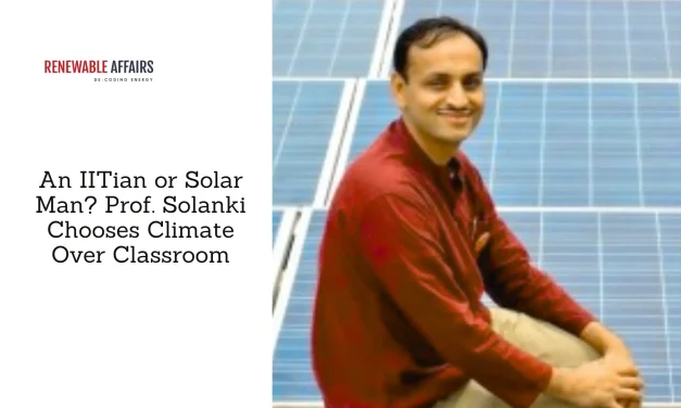 An IITian or Solar Man? Prof. Solanki Chooses Climate Over Classroom