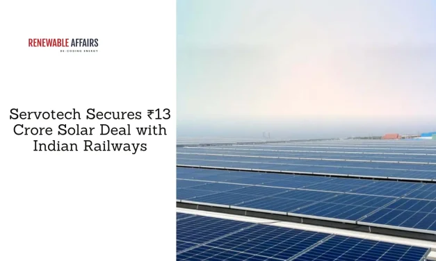 Servotech Secures ₹13 Crore Solar Deal with Indian Railways