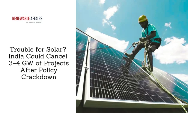 Trouble for Solar? India Could Cancel 3–4 GW of Projects After Policy Crackdown