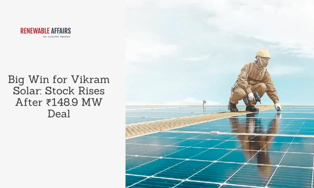 Big Win for Vikram Solar: Stock Rises After ₹148.9 MW Deal
