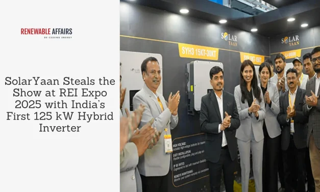SolarYaan Steals the Show at REI Expo 2025 with India’s First 125 kW Hybrid Inverter