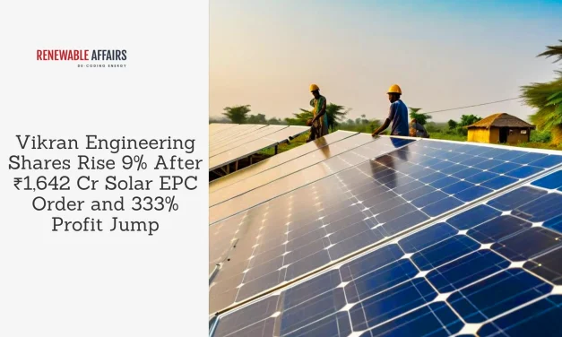 Vikran Engineering Shares Rise 9% After ₹1,642 Cr Solar EPC Order and 333% Profit Jump