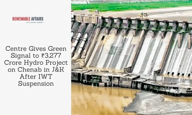 Centre Gives Green Signal to ₹3,277 Crore Hydro Project on Chenab in J&K After IWT Suspension