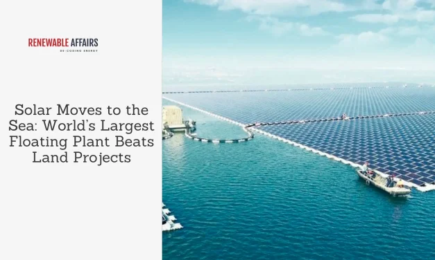 Solar Moves to the Sea: World’s Largest Floating Plant Beats Land Projects
